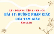 Tính chất đường phân giác của tam giác, Ví dụ? Toán 8 bài 17...